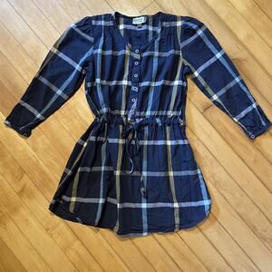 Sophie Catalou Blue Plaid Dress